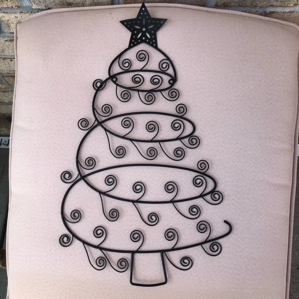 Versatile Wall‎ Decor Metal Christmas Tree Card Ornaments  Pictures Holder 21”